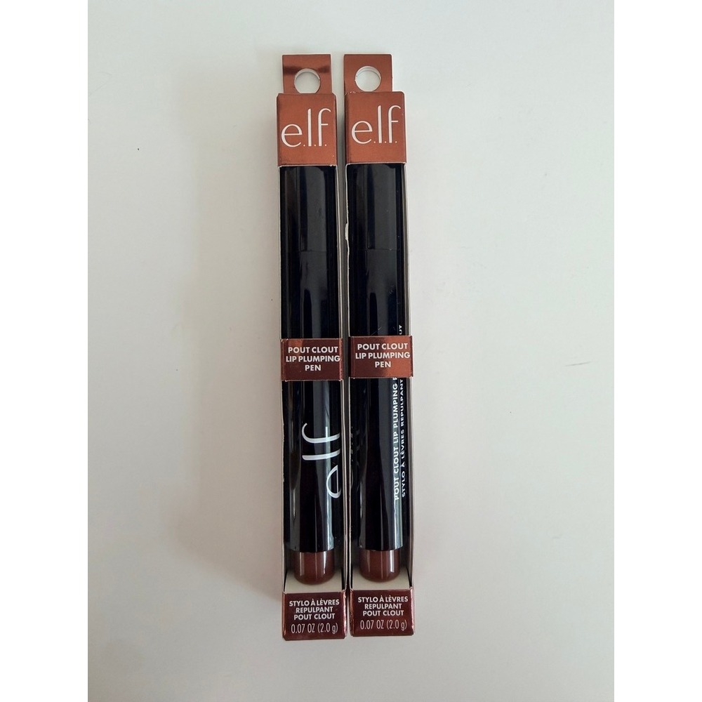 e.l.f. Pout Clout Lip Plumping Pen 2pk Bust A Mauve 0.07oz NWT